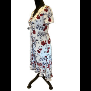 Candies Dress Womens Size Small  Smocked High Low Flowy Chic  Flutter Sleeve